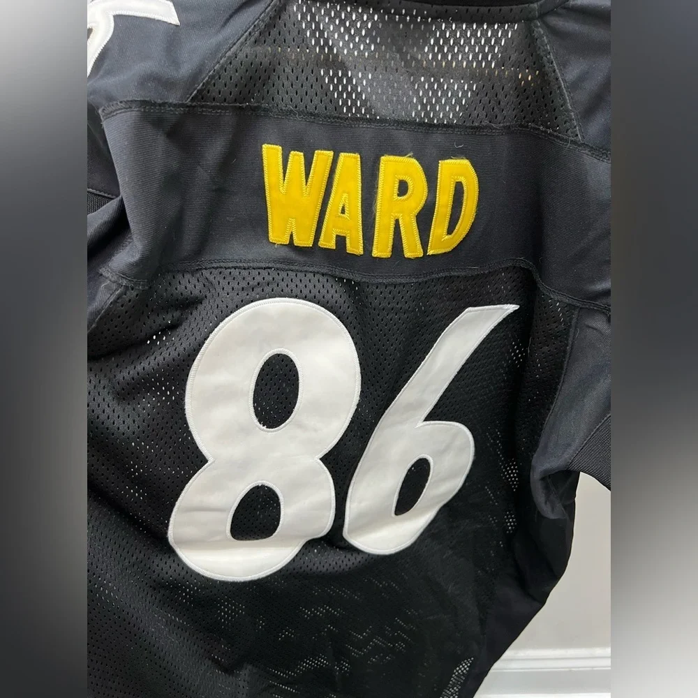 Hines Ward 86 Black and Yellow Football Jersey - Picture 8 of 8